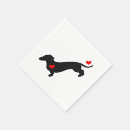Sweetheart Dackel Napkins Serviette
