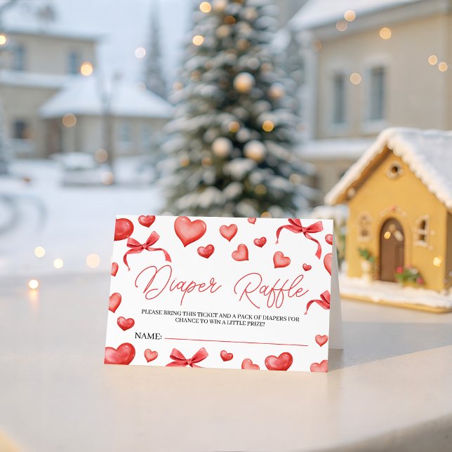 Sweetheart Diaper Raffle Ticket Begleitkarte (Von Creator hochgeladen)