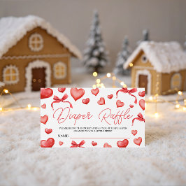 Sweetheart Diaper Raffle Ticket Begleitkarte