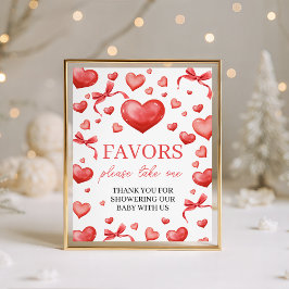 Sweetheart Favors Take One Sign Sockelschild