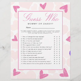 Sweetheart 'Guess Who' Baby Showspiel Flyer