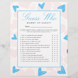 Sweetheart 'Guess Who' Baby Showspiel Flyer