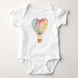 Sweetheart Hot Air Ballon Baby Bodysuit Baby Strampler