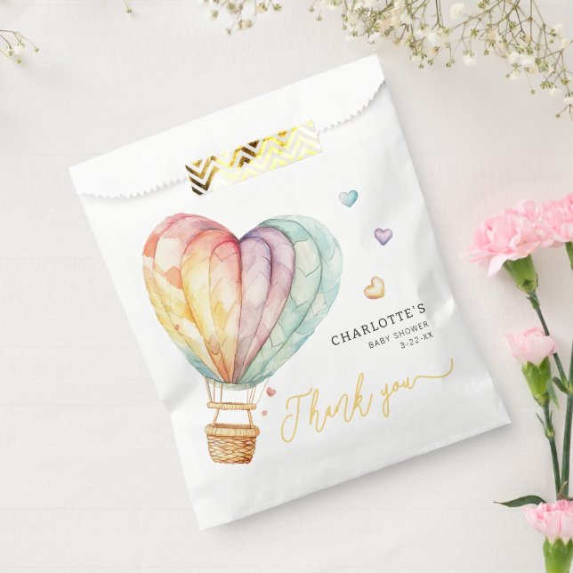 Sweetheart Hot Air Balloon Baby Fevor Bag Geschenktütchen (Versiegelt)