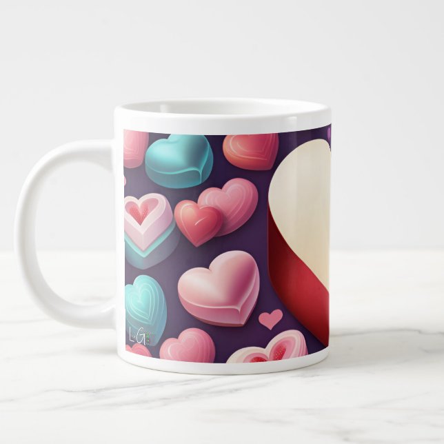 Sweetheart Lovely Valentine's | Jumbo-Tasse (Links)
