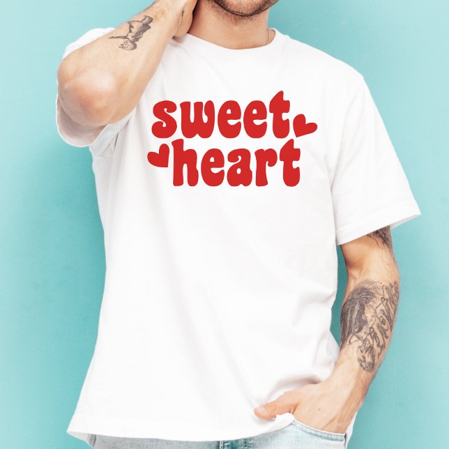 Sweetheart Modern Men's Valentinstag T-Shirt (Von Creator hochgeladen)