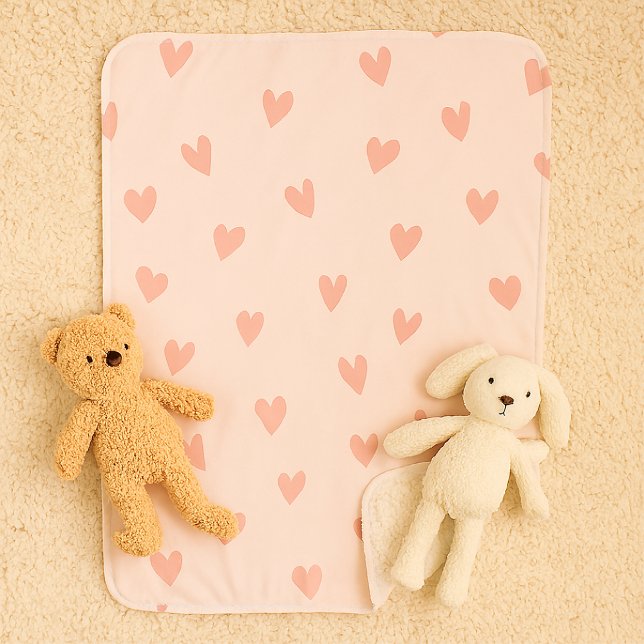 Sweetheart Pale Pink Small Sherpa Blanket Sherpadecke (Von Creator hochgeladen)