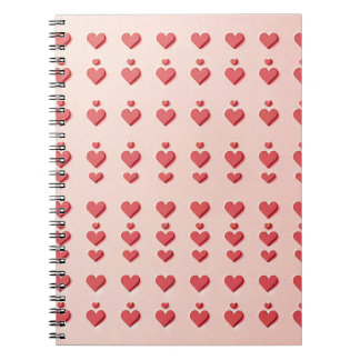 Sweetheart Pink: Adorable Red Hearts Notizblock