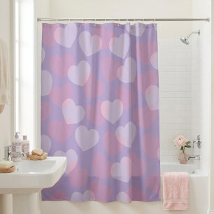 Sweetheart Sprinkle Herz-Muster Duschvorhang