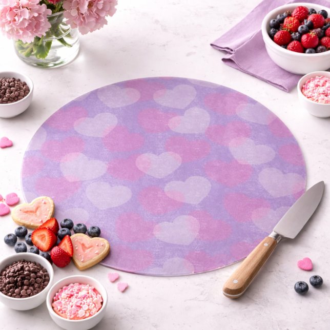 Sweetheart Sprinkle | Lavender Heart Decorative Schneidebrett (Von Creator hochgeladen)
