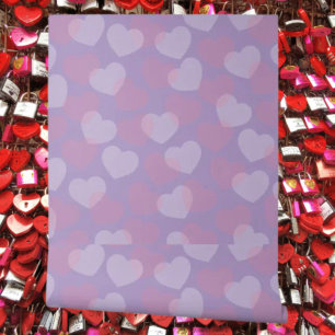 Sweetheart Sprinkle   Lavender Heart Pattern Tapete