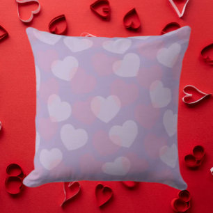 Sweetheart Sprinkle Rosa und Weiße Herzen Kissen
