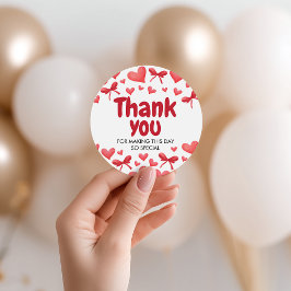 Sweetheart Thank You Favor Tag Geschenkanhänger