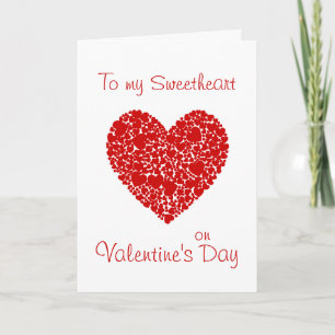 Sweetheart über Valentinisches Zitat zum Tagesherz Feiertagskarte