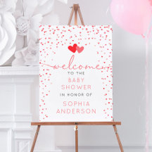 Sweetheart Valentine Baby Dusche Begrüßungszeichen
