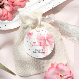 Sweetheart Valentine Bow Babydusche Vielen Dank Geschenkanhänger