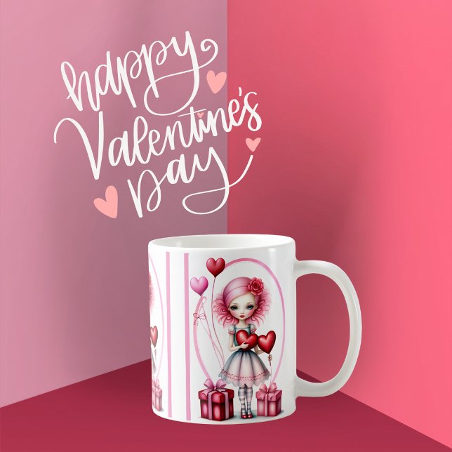 Sweetheart Valentine Girl Coffee Tasse (Von Creator hochgeladen)