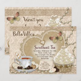 Sweetheart Valentine Tea Party Einladung