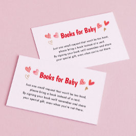 Sweetheart Valentines Baby Showbücher für Baby Begleitkarte