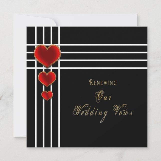 Sweetheart Wedding Renewing Vows Einladung (Vorderseite)