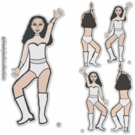 Sweetheart White Dancer Stickers #2 Aufkleber