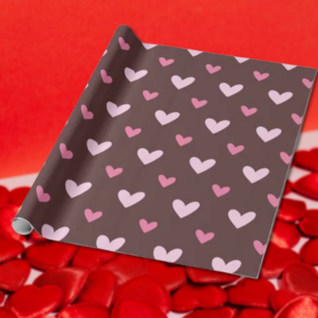 Sweetheart Wrapping Paper – Pink & Blush Hearts Geschenkpapier (Von Creator hochgeladen)