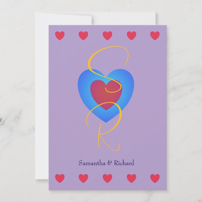 Sweethearts Flat Save the Date Card (Vorderseite)