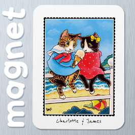 Sweethearts Niedliches Katzenmeer Eiscreme Name Magnet