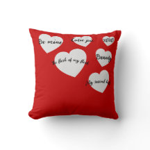 Sweethearts Valentinstag Throw Kissen