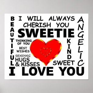 Sweetie I Liebe Poster