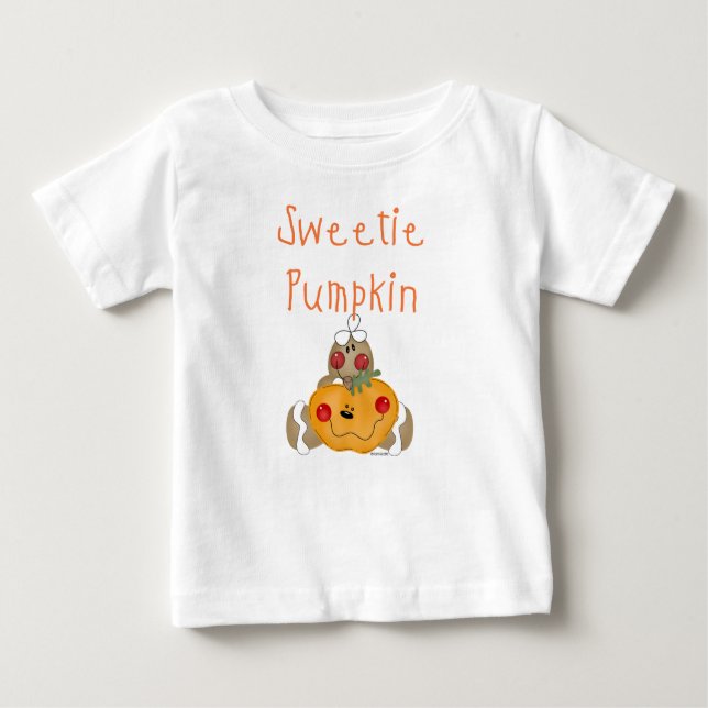 Sweetie-Kürbis Baby T-shirt (Vorderseite)