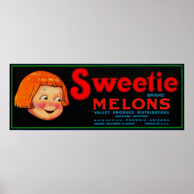 Sweetie Melon LabelPhoenix, AZ Poster (Vorne)