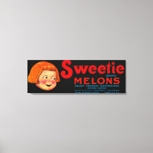 Sweetie-Melone LabelPhoenix, AZ Leinwanddruck
