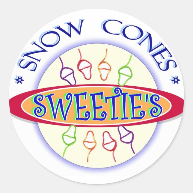 Sweetie's Snow Cones Promo Sticker (Vorderseite)
