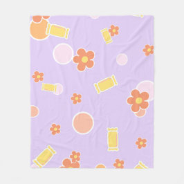 sweets and flowers fleecedecke