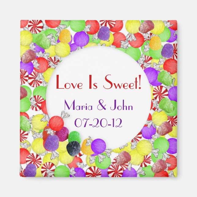 Sweets Weddingmagnet Magnet (Vorne)
