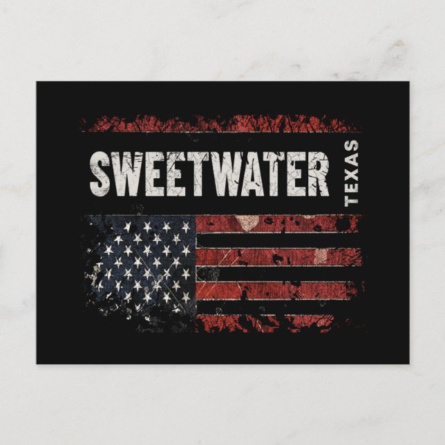Sweetwater Texas Postkarte (Vorderseite)