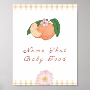 Sweety Little Peach Baby Duwer Spielzeichen Poster