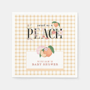 Sweety Little Peach & Floral Baby Dusche Serviette