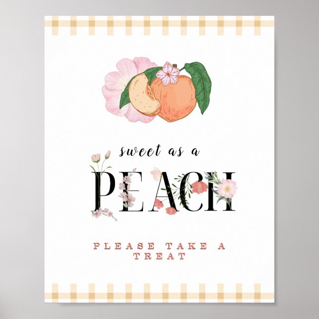 Sweety Little Peach Gevor Sign Poster (Vorne)