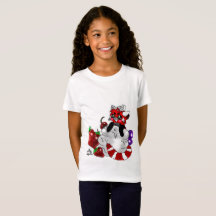 Sweety-roter Panda-Mädchen-T - Shirt