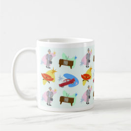 Swell Life Fun 60er Cartoon Muster Tasse