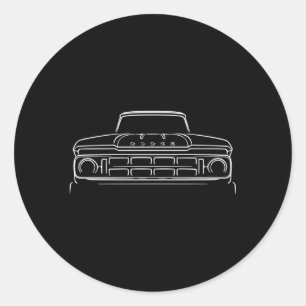 Sweptline Truck Hot Rod Runder Aufkleber