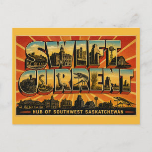 Swift Current Saskatchewan Southwest Hub Postkarte