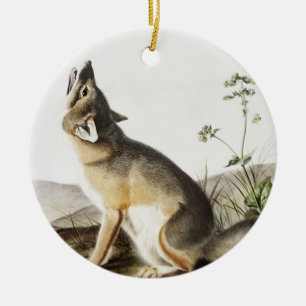 Swift-Fuchs (Vulpes velox) Illustration Keramik Ornament
