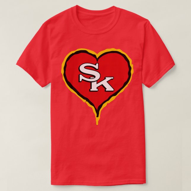 Swift Kelce Chief Heart T-Shirt (Design vorne)