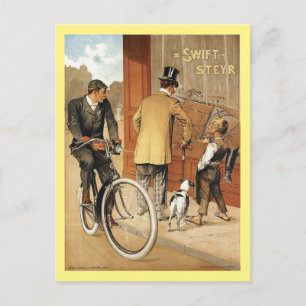 Swift Steyr Bicycles c1895 Vintag Postkarte