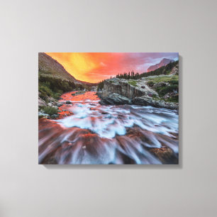 Swiftaktuelle Fälle   Glacier Nationalpark Montana Leinwanddruck