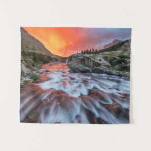 Swiftaktuelle Fälle   Glacier Nationalpark Montana Wandteppich