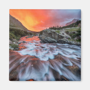 Swiftcurrent Falls   Glacier-Nationalpark Montana Magnet